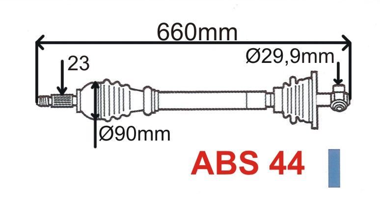 T5868 Z   =T2462 ABS POLOOSA R LAGUNA 2.0 16V ABS44 LEVÁ
